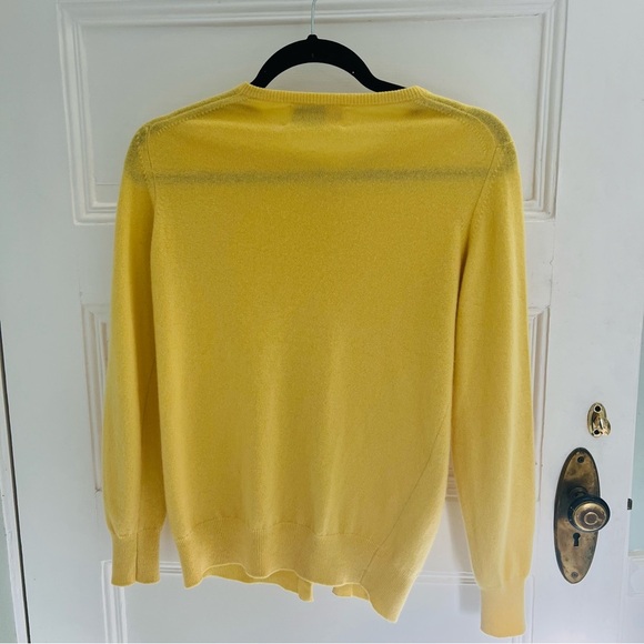 Pringle Yellow Cashmere Cardigan - Picture 2 of 6